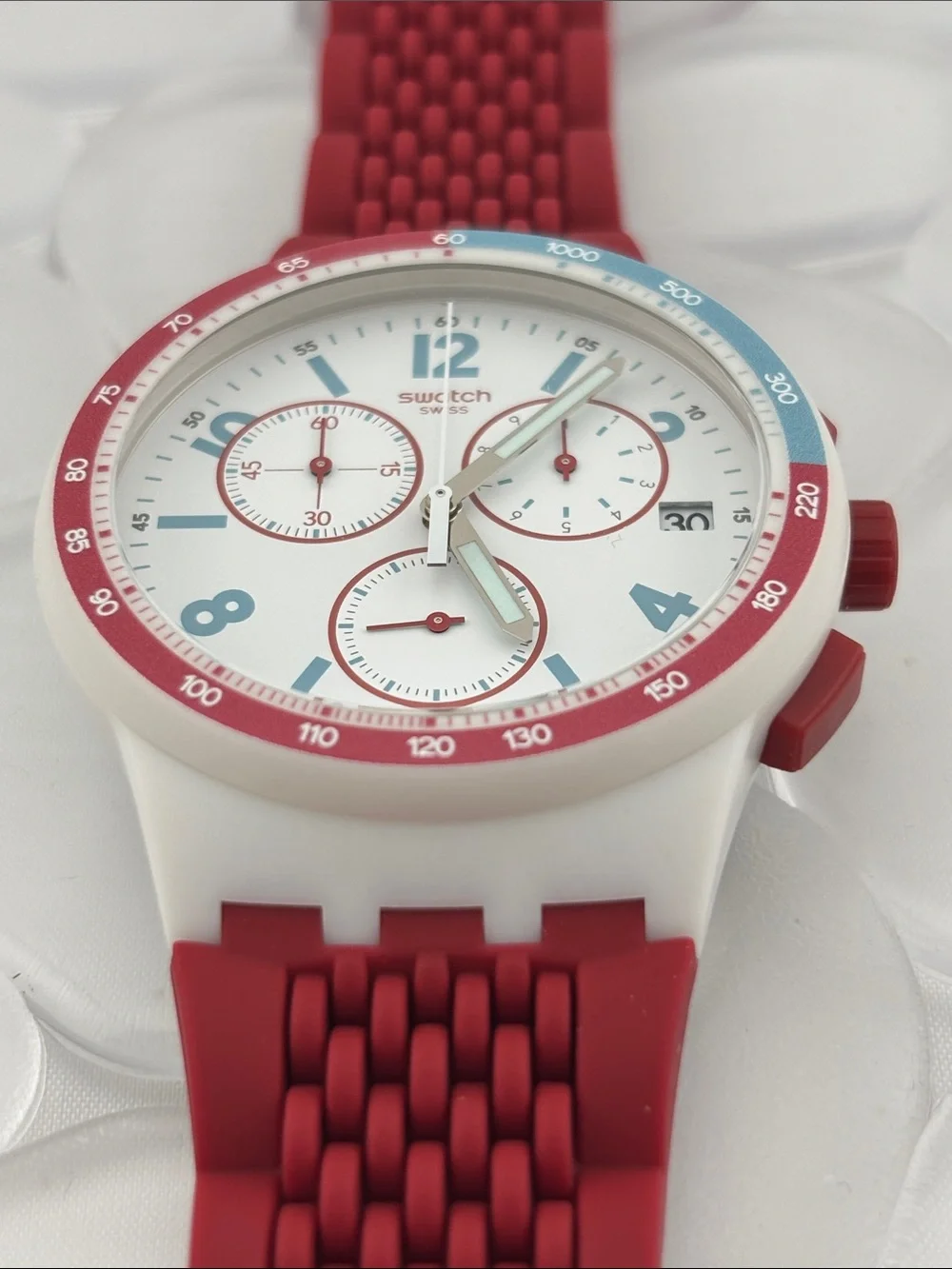 Swatch Watch -SUSM403 - RED TRACK